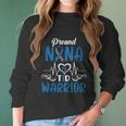 T1d Proud Nana Diabetes Awareness Type 1 Insulin Pancreas Cool Gift Graphic Design Printed Casual Daily Basic Women Long Sleeve Tshirt