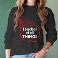 Teacher Of All Things Apple Logo Women Long Sleeve Tshirt