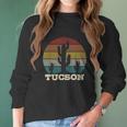 Tucson Arizona Cactus Vintage Retro Desert Women Long Sleeve Tshirt