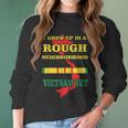 Vietnam Veteran - I Grew Up In A Rough Neighborhood Men Women T-Shirt Graphic Print Casual Unisex Tee Women Long Sleeve Tshirt