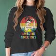 Vintage 49Th Birthday 1972 Women Gift For 49 Year Old Woman Women Long Sleeve Tshirt