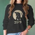 Vintage Godzilla Women Long Sleeve Tshirt