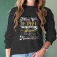 Vintage January 1971 Classic 50 Years Old 50Th Birthday Gift Women Long Sleeve Tshirt