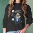 Wine With Dewine It Is Two O Clock Somewhere Women Long Sleeve Tshirt