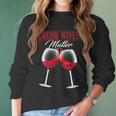 Wine Drunk Wives Matter Tees Funny Alcohol Women Gifts Women Long Sleeve Tshirt