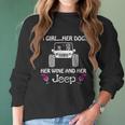 Her Wine And Her Jeep Women Long Sleeve Tshirt