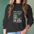 The World Is A Battlefield God Is My Weapon Bible Is My Ammo Women Long Sleeve Tshirt