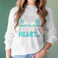 Abortion Stops Beating Heart Political Pro Life Politics Women Women Long Sleeve Tshirt