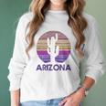 Arizona Vintage Retro Cactus Souvenir Gift Women Long Sleeve Tshirt