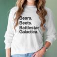 Bears Beets Battlestar Galactica Funny Sport Women Long Sleeve Tshirt