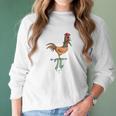 Chicken Pot Pi Marijuana Cannabis Pie Funny Math Pun Women Long Sleeve Tshirt