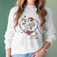 Christmas Grinchmas Heart Graphic Women Long Sleeve Tshirt