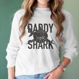 Daddy Shark Black Graphic Best Christmas Gifts For Dad Women Long Sleeve Tshirt