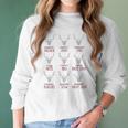 Deer Dasher Sausage Dancer Jerky Prancer Chili Tacos Christmas Shirt Women Long Sleeve Tshirt