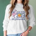 Desantis 2024 Make America Florida Flamingo Election V6 Women Long Sleeve Tshirt