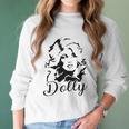 Dolly Graphic Women Vintage Dolly Casual Country Music For Band Music Lovers Women Long Sleeve Tshirt