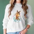 Dreamworks Riding Free Spirit Horseshoe Women Long Sleeve Tshirt