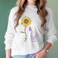 Elephant I Will Remember For You Sunflower Alzheimer Women Long Sleeve Tshirt