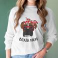 Funny Boxer Mom Cute Boxer Mama Women Long Sleeve Tshirt