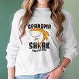 Grandma Shark For Mommy Grandmother Women Long Sleeve Tshirt