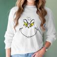 Grinch Face Grinch Christmas Women Long Sleeve Tshirt