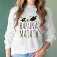 Hakuna Matata Women Funny Letter Print Casual Graphic Women Long Sleeve Tshirt