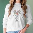 Happiness Is Being Oma Life Flower Artgrandma Women Long Sleeve Tshirt