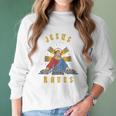 Jesus Raves Women Long Sleeve Tshirt