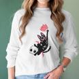 Kawaii Black Cat Pastel Goth Lovers Emo Cat Men Women T-Shirt Graphic Print Casual Unisex Tee Women Long Sleeve Tshirt