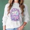 Kawaii Pastel Goth Cute And Creepy Axolotl Knife V2 Men Women T-Shirt Graphic Print Casual Unisex Tee Women Long Sleeve Tshirt