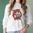 Marvel Thor God Of Thunder Retro Power Stance Logo Women Long Sleeve Tshirt