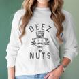 Mens Deez Nuts Funny Christmas Graphic For Guys Women Long Sleeve Tshirt