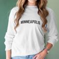 Minneapolis Classic Retro City Grey Style Minnesota Nice St Paul Men Women Women Long Sleeve Tshirt