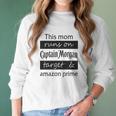 This Mom Runs On Captain Morgan Target And Amazon Prime Women Long Sleeve Tshirt