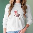 Naked Pink Kungfu Chicken Lover Women Long Sleeve Tshirt