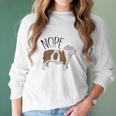 Nope Lazy English Bulldog Dog Mom Women Long Sleeve Tshirt