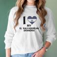 Really Awesome I Heart My El Salvadorian Grandma El Salvador Flag Baby Women Long Sleeve Tshirt