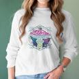 Trippy Sacred Geometry Mushroom Women Long Sleeve Tshirt