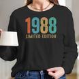 33 Years Old Men Women Limited Edition Birthday Decorations Women Long Sleeve Tshirt