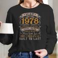 44Th Birthday Decorations May 1978 Men Women 44 Years Old Women Long Sleeve Tshirt