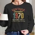 50 Years Old Gifts 50Th Birthday Gift Vintage December 1970 Women Long Sleeve Tshirt