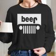 Adult Beer Jeep Funny Drinking - Drinking Beer T-Shirt Women Long Sleeve Tshirt