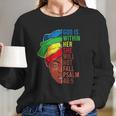 African American Apparel Jesus Christian Women Long Sleeve Tshirt