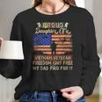 Army Military Navy - Proud Daughter Of A Vietnam Veteran Women Long Sleeve Tshirt