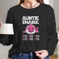 Auntie Shark Doo Doo Doo Baby Shark Women Long Sleeve Tshirt