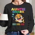 Auntie Shark Doo Doo Doo Family Gift Women Long Sleeve Tshirt