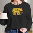 Baylor Bears Baby Bear Floral Apparel Women Long Sleeve Tshirt