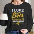 Beekeeper Gift Idea Honey Bee Keeping Farm Gift Women Long Sleeve Tshirt