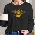 Beekeeper Honey Bee Lover Linocut Bee Women Long Sleeve Tshirt