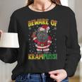 Beware Of Krampuss Cat Krampus Christmas Krampus Women Long Sleeve Tshirt